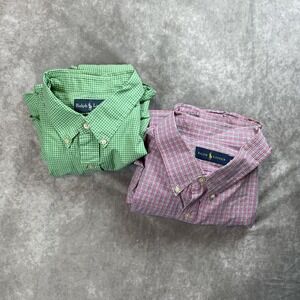 Polo Ralph Lauren Performance Shirt Mens XXL  Classic Fit Button Up Lot Of 2
